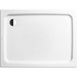 Kaldewei Duschplan douche 448230003001 80x120x6,5cm, effet perlant antidérapant, blanc