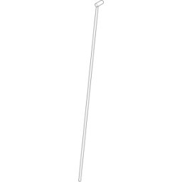 barre de traction Dornbracht avec bouton BdB, B 04208903580-10 blanc mat