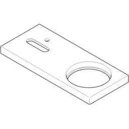 Dornbracht plaque de recouvrement EHM-WT MEM - 091101071-00 chromé
