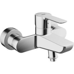 Hansaligna mitigeur de bain 06742103 chromé, montage mural, portée 152 mm