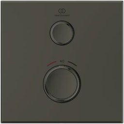 Ideal Standard Navigo thermostat de douche A7301A5 carré, kit de montage, gris magnétique, encastré