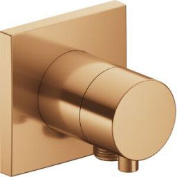 Keuco 59548031102 Vanne de dérivation 3 voies à encastrer, raccord de tuyau, poignée Comfort Select , carrée, bronze brossé