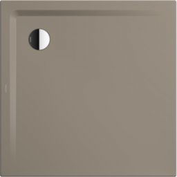 Kaldewei Receveur de douche Superplan 383147982671 80x80x2,5cm, avec support plat, Secure Plus, gris chaud60