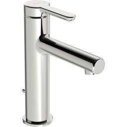 Hansadesigno mitigeur lavabo 51832293 à poser, saillie 125mm, chromé