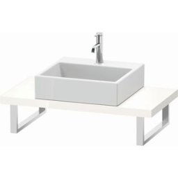 Duravit L-Cube console LC100C02222 épaisseur 4,5 cm, blanc haute brillance, pour Vasques à poser , variable