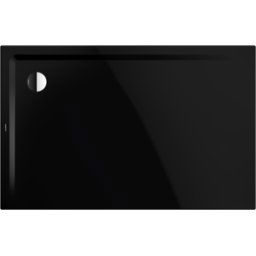 Kaldewei Superplan receveur de douche 384047983701 80x90cm, plat, support, effet perlant , noir