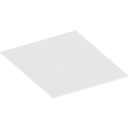 Keuco Edition 90 plaque de recouvrement 39024329000 40.2x0.4x48.6cm, pour buffet 40cm, marbre blanc