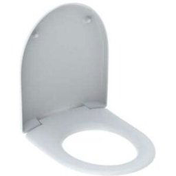 Geberit Renova WC siège 573025068 Laiton chromé, pergamon, avec abaissement automatique, fixation par le haut