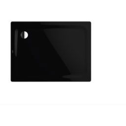 Kaldewei Superplan Classic receveur de douche 430548040701 90x110x2,5cm, avec support, noir