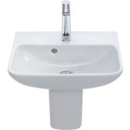 Duravit ME by Starck lavabo 0719450000 45 x 32 cm, blanc, trou de robinetterie 2000 , avec trop-plein