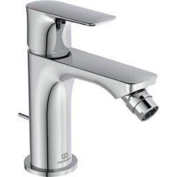 Ideal Standard Air mitigeur de bidet A7030AA avec garniture de vidage , saillie 114 mm, chromé