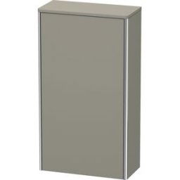 XSquare armoire Duravit XSquare XS1303L9292 50x88x23,6cm, porte à gauche, gris pierre satiné mat