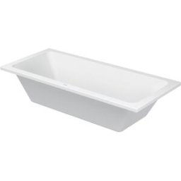 Duravit D-Code baignoire rectangulaire 700101000000000 180 x 80 x 40 cm, drain central, 2 dossiers 700101000000000 , blanc