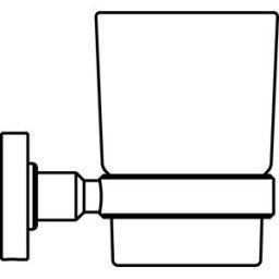 Ideal Standard verre IOM A9120AA chrome, verre dépoli