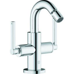 Kludi Nova Fonte raccord de bidet à deux poignées 203130515 avec garniture de vidage , chromé