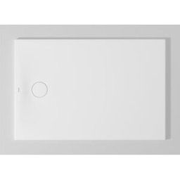 Duravit Receveur de douche rectangulaire Tempano 720197000000001 120 x 80 x 4,5 cm, au ras du sol, antidérapant, blanc