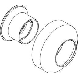 Ideal Standard pour connexion S MELANGE, A962049AA chrome