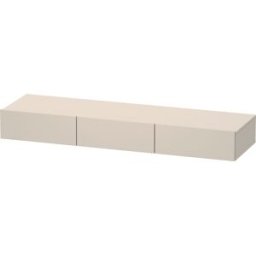 Duravit DuraStyle étagère tiroir DS827209191 150 x 44 cm, 3 tiroirs, taupe, avec support console
