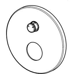 Hansa rosace baignoire douche d: 170 mm 59914302 59914302