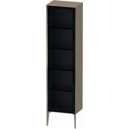 Duravit XViu XV1376RB111 50x36x177cm, porte vitrée, champagne mat, porte à droite, chêne cachemire