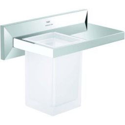 Grohe Allure Brilliant étagère 40906000 avec verre pour rince-bouche, chromé