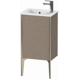 XViu Duravit vasque XV4480RB111 41x29x59,4cm, debout, champagne mat, butée à droite, chêne cachemire