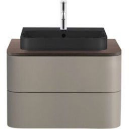 Duravit Happy D.2 lavabo console HP031B06969 65 x 48 cm, avec 2000 découpe, noyer satiné