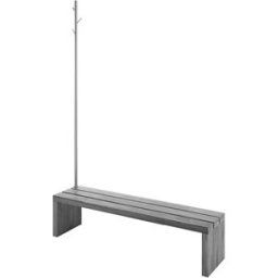 Duravit banc Blue Moon 790856000000000 Aide à l'entrée avec arbre à linge, bois véritable