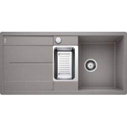 Blanco évier 519114 99x49cm, PuraDur alumetallic, réversible, avec télécommande de vidange / Accessoires