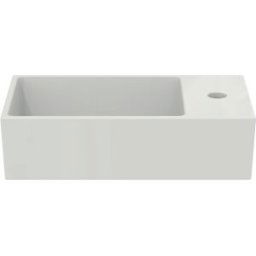 Ideal Standard lave-mains T373401 45x25x15cm, banc de robinetterie à droite, avec trop-plein, trou robinetterie 2000 , blanc