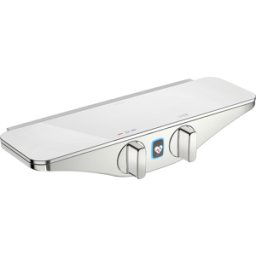 Hansaemotion thermostat de douche 5863017282 AP, fonctionnement à piles, Hansa sécurité Hansa chrome / blanc