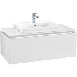 Villeroy und Boch Villeroy & Boch Legato Villeroy & Boch B680L0DH 100x38x50cm, avec éclairage LED, Glossy White