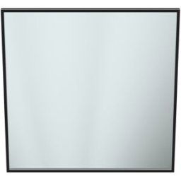 Ideal Standard Miroir T3968BH 120x3,8x120 cm, angulaire, avec éclairage, neutre, Habillages d´interrupteurs noir