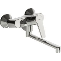 Hansapolo mitigeur d'évier 51622193 raccords en S, pivotant, saillie 200 mm, chrome