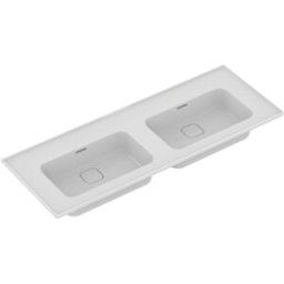 Ideal Standard II double vasque T363601 1240 x 180 x 460 mm, sans trou pour robinetterie, blanc