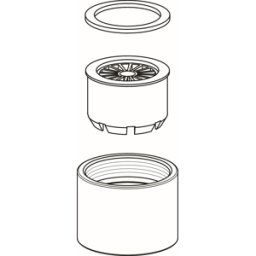 Ideal Standard M22X1, complet, B960911AA pour sortie de tube, chrome
