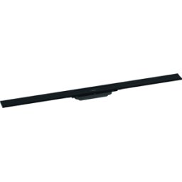 Hansgrohe RainDrain Flex caniveau de douche 56046670 100cm, kit de finition, peut être raccourci, noir mat