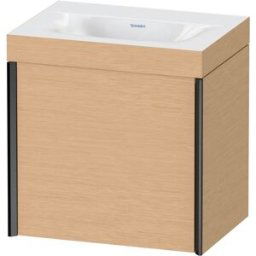 XViu Duravit vasque XV4631NB212C 45x33,3cm, 2000 , droite, sans trou pour robinet, noir mat, Cadres C, chêne brossé