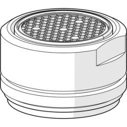 Aérateur Hansa A M24 x 1 chromé 59902366 STD HC A chr