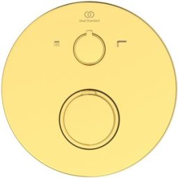 Ideal Standard T100 kit de montage A5814A2 pour thermostat de bain encastré, kit 2, or brossé