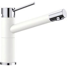 Blanco ALTA Mélangeur de cuisine compact 515317 aspect SILGRANIT silgranit blanc / chrome