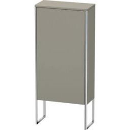 XSquare armoire Duravit XSquare XS1304R9292 50x88x23,6cm, porte à droite, debout, gris pierre, finition satinée