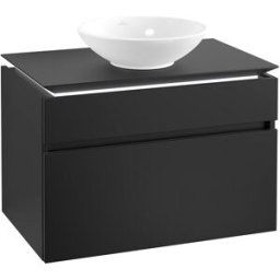Villeroy und Boch Villeroy & Boch Legato Villeroy & Boch B570L0PD 80x55x50cm, avec éclairage LED, Black Matt Lacquer