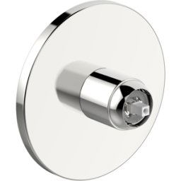 Hansavarox par kit de garniture 40559183 mitigeur de douche à encastrer, sans levier de commande, rond, sans inverseur, chromé
