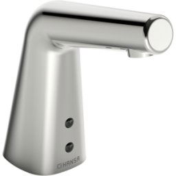 Hansadesigno mitigeur de lavabo infrarouge 51932201 fonctionnement sur batterie, saillie 100 mm, chrome