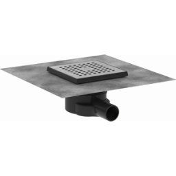 Hansgrohe RainDrain Point kit complet 56248800 évacuation ponctuelle, 150 x 150 mm, acier inoxydable brossé