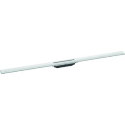 Hansgrohe RainDrain Flex caniveau de douche 56047700 120cm, kit de finition, peut être raccourci, blanc mat