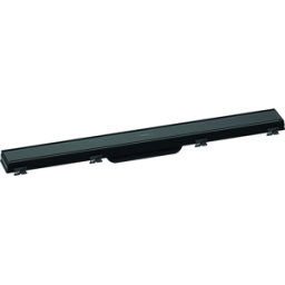 Hansgrohe RainDrain Match caniveau de douche 56037610 70cm, kit de finition, avec cadre réglable en hauteur, noir