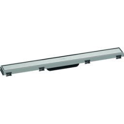 Hansgrohe RainDrain Match caniveau de douche 56037800 70cm, kit de finition, avec cadre réglable en hauteur, acier inoxydable brossé