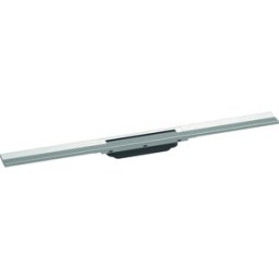 Hansgrohe RainDrain Flex caniveau de douche 56044800 80cm, kit de finition, peut être raccourci, aspect acier inoxydable